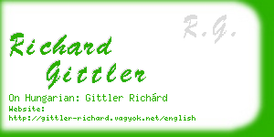 richard gittler business card